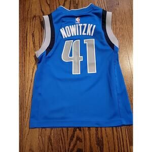 Adidas Dirk Nowitzki Dallas Mavericks Jersey NBA Basketball Youth Small Boys